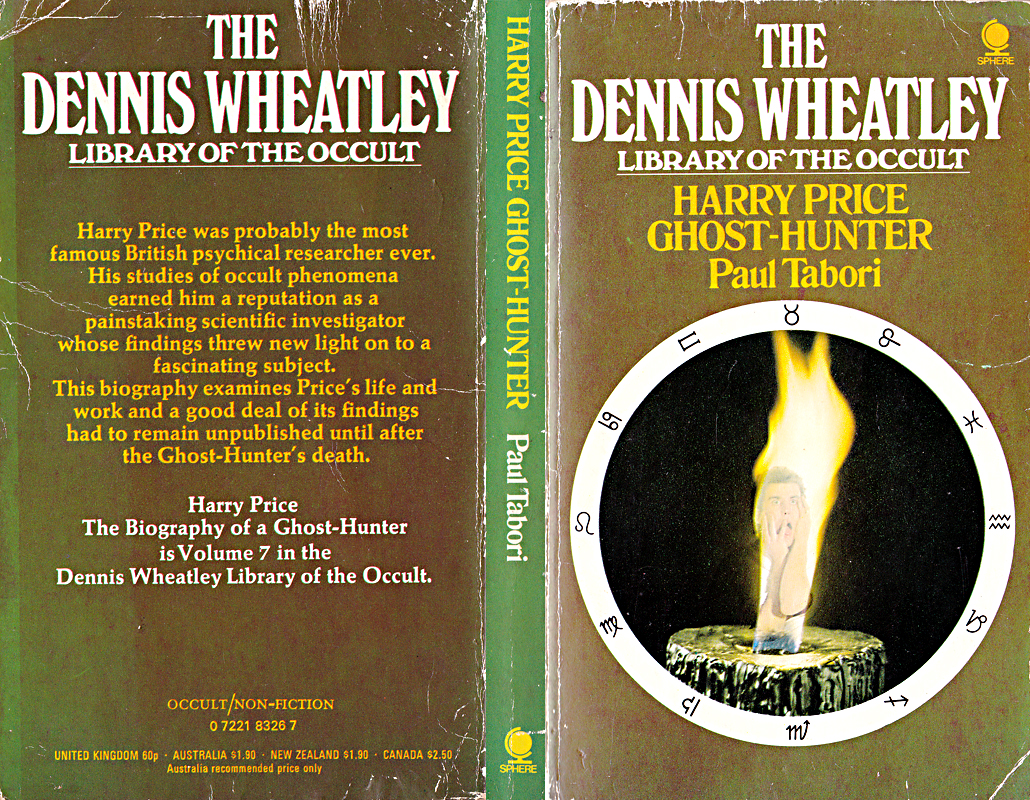 harry price gost hunter, paul tabori, dennis wheatley library of the occult 7, whenchurchyardsyawn