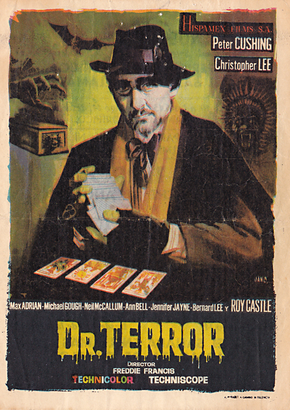 dr terror's house of horrors - spanish handbill - whenchurchyardsyawn