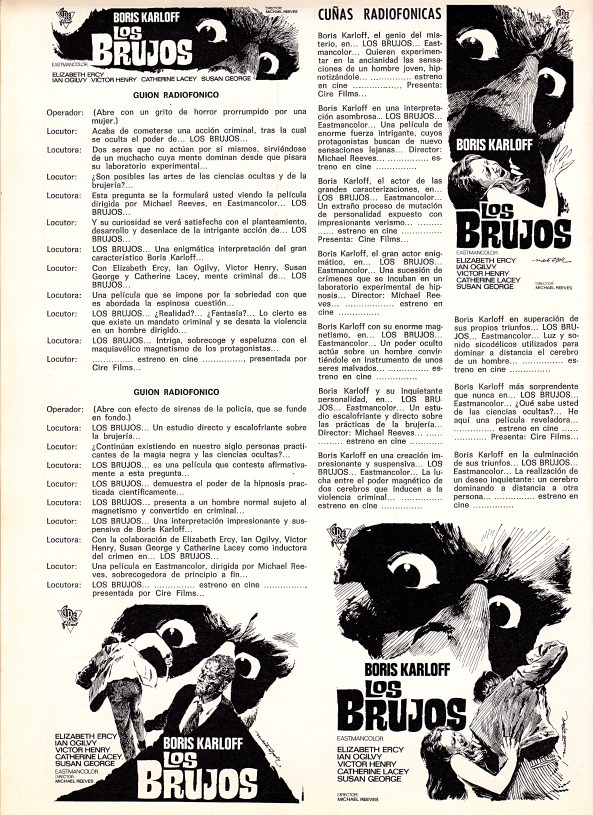 the sorcerers - spanish pressbook back - whenchurchyardsyawn.jpg